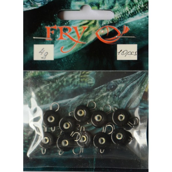 Груз ушастый рыбацкий, таблетка (эксцентрик) цвет Silvereyes Black, 10шт в уп., вес 4г